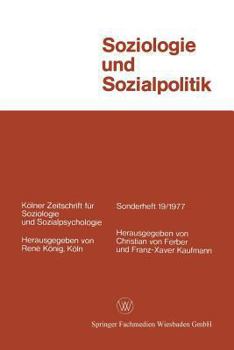 Paperback Soziologie Und Sozialpolitik [German] Book