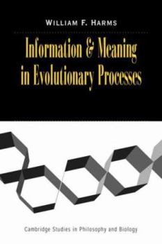 Paperback Information and Meaning in Evolutionary Processes Book