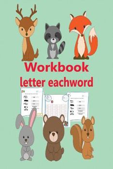 Paperback Workbook Letter Eachword: Game Fine the Missing Number Devolop Trace Letters Preschool Practice Reading Book