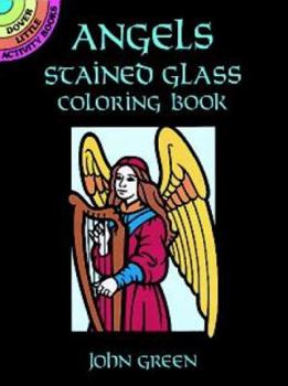Paperback Angels Stained Glass Coloring Book