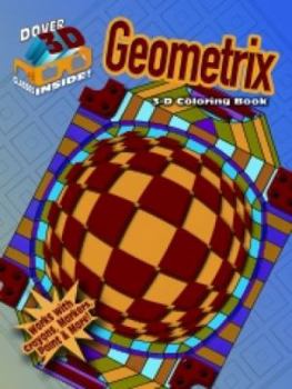 Paperback 3-D Coloring Book - Geometrix Book