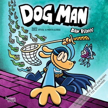 Dog Man 2022 7 x 7 Inch Monthly Mini Wall Calendar, DogMan Canine Book