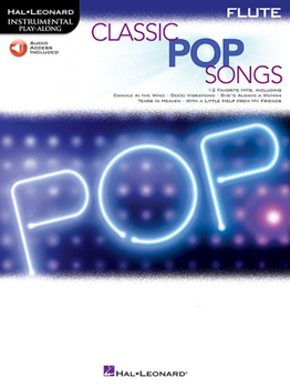 Paperback Classic Pop Songs: Flute [With Free Web Access] Book