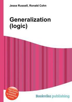 Paperback Generalization (Logic) Book
