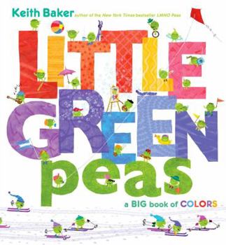Hardcover Little Green Peas: A Big Book of Colors Book