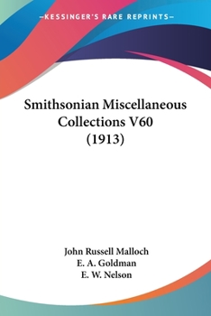 Paperback Smithsonian Miscellaneous Collections V60 (1913) Book