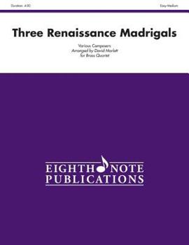 Paperback Three Renaissance Madrigals: Score & Parts Book