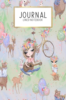 Journal Lined Notebook: Spring Boho Floral Springtime | Blank Lined Journal | Gratitude Journal | 6" x 9" 100 Pg |Motivational Quotes | Self-Care | Diary | Gift