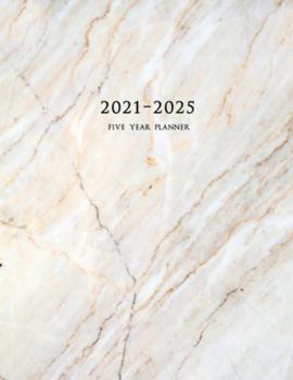 Paperback 2021-2025 Five Year Planner: 60-Month Schedule Organizer 8.5 x 11 with Marble Cover (Volume 2) Book
