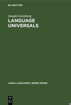 Hardcover Language Universals Book