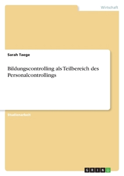 Paperback Bildungscontrolling als Teilbereich des Personalcontrollings [German] Book