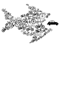 Umweltschutz Fahrrad Fisch frisst Auto: Notizbuch DIN A5 Blanko 120 Seiten Fahrrad MTB Mountainbike Rennrad Downhill Radsport Bike Geschenkidee & ... Notizheft Notizblock (German Edition)