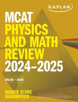 Paperback MCAT Physics and Math Review 2024-2025: Online + Book