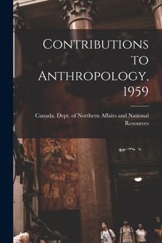 Paperback Contributions to Anthropology, 1959 Book