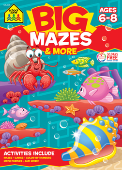 Paperback School Zone Big Mazes & More Workbook Book