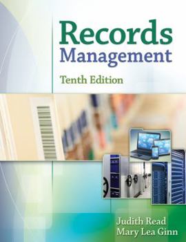 Paperback Bundle: Records Management, 10th + Mindtap Office Technology, 1 Term (6 Months) Printed Access Card [With Access Code] Book