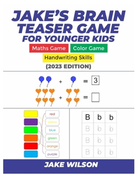 Paperback Jake's Brain Teaser Game for Younger Kids: Think Critically as a Kid [Large Print] Book