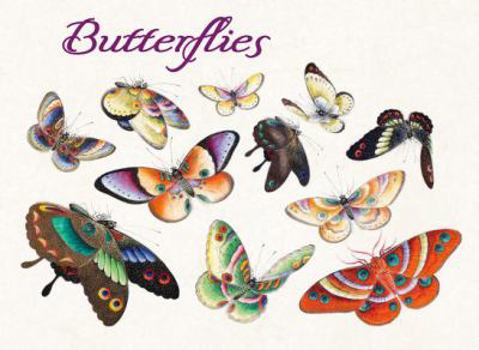 Misc. Supplies Butterflies Boxed Notecard Assortment Book
