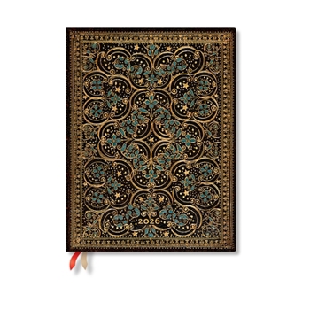 Paperblanks 2026 Restoration the Queen's Binding 12-Month Planner Flexis Ultra Day-At-A-Time Elastic Band 432 Pg 80 GSM