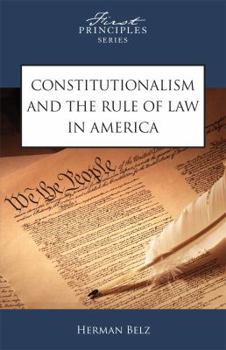 Paperback Constitutionalism and the Rule of Law in America Book