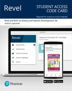 Printed Access Code Revel for Rock and Roll: Its History and Stylistic Development -- Access Card Book