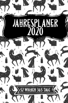 Paperback Jahreskalender 2020 52 Wochen 365 Tage: -53 Wochen undatiert A5 Notizbuch f?r Notizen & Termine Wochenplaner 200 Seiten [German] Book