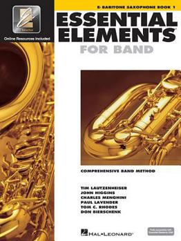 Paperback Essential Elements for Band - Eb Baritone Saxophone Book 1 with Eei (Book/Online Audio) [With CDROM and DVD ROM] Book