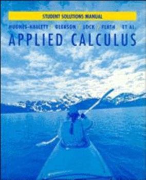 Paperback Applied Calculus, Student Solutions Manual Book