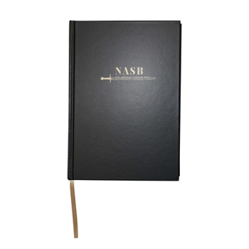 NASB Large Print Wide Margin Black Hardcover