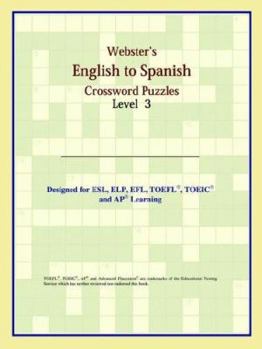 Paperback Webster's English to Spanish Crossword Puzzles: Level 3 Book