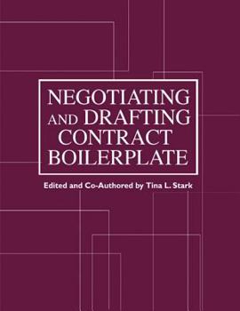 Paperback Negotiating and Drafting Contract Boilerplate [With CDROM and CD] Book