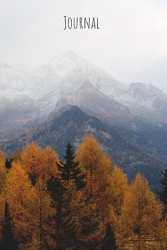 Fall Mountain Journal: Autumn Scene Notebook, 200 page lined notepad, 6x9 pages