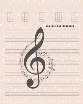 Ukulele Tab Notebook: Composition and Songwriting Ukulele Music Song with Chord Boxes and Lyric Lines Tab Blank Notebook Manuscript Paper Journal Workbook Sheet for Beginners or Musician Theme snow Co