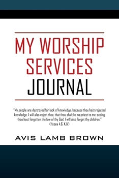 Paperback My Worship Services Journal Book