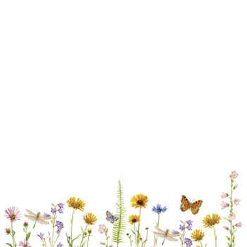 Hardcover Wildflower Garden Desk Notes (250 Sheets) Book