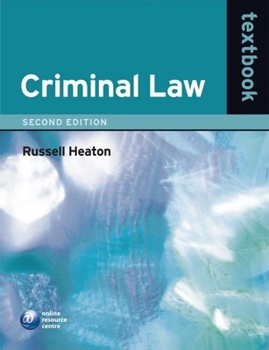 Paperback Criminal Law Textbook Book