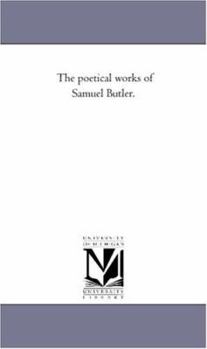 Paperback The Poetical Works of Samuel Butler. Book