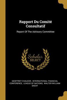 Rapport Du Comit� Consultatif: Report Of The Advisory Committee