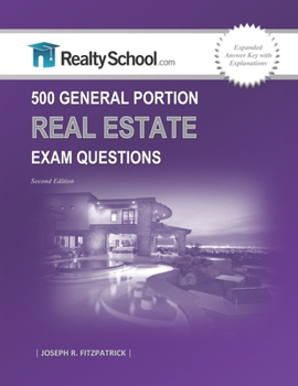 Paperback 500 General Portion Real Estate Exam Questions Book