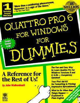 Paperback Quattro Pro 6 for Windows for Dummies Book