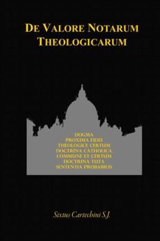 Paperback De Valore Notarum Theologicarum (Latin Edition) [Latin] Book