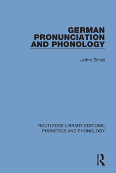 Paperback German Pronunciation and Phonology Book