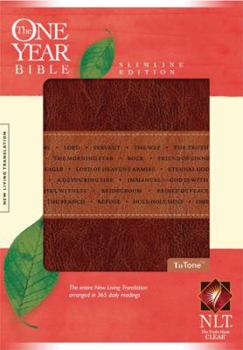 Imitation Leather One Year Bible-NLT-Slimline Book