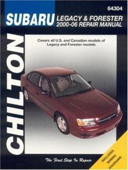 Paperback Subaru Legacy and Forester: 2000-2006 Repair Manual Book