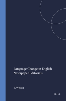 Paperback Language Change in English Newspaper Editorials Book