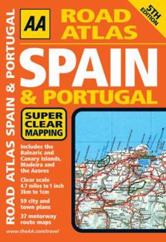 Paperback AA Road Atlas Spain & Portugal Book