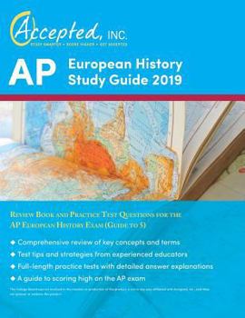 Paperback AP European History Study Guide 2019: Review Book and Practice Test Questions for the AP European History Exam (Guide to 5) Book