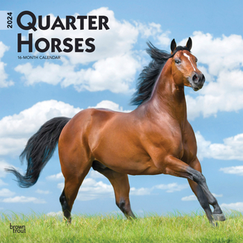 Calendar Quarter Horses 2024 Square Book
