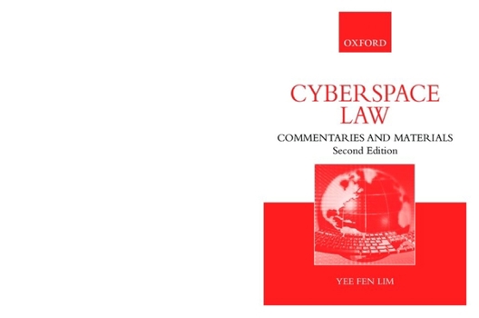 Paperback Cyberspace Law: Commentaries and Materials Book