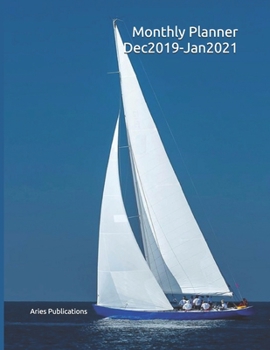 Monthly Planner Dec 2019  to Jan 2021: Large A4 size Desktop Organizer for Men, Women, Kids, Students, Teachers: High Performance Time Management ... Extra pages for Notes and contact information